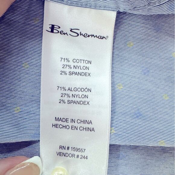 The Original Ben Sherman Stretch Fit Short Sleeve Button Down Shirt size XL - Picture 6 of 6